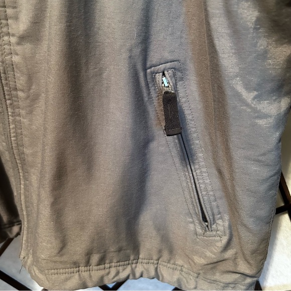 GAP Men’s Gray & Black Zip Front Winter Coat Large - Picture 2 of 11